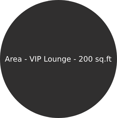 Area VIP Lounge 200 sq.ft