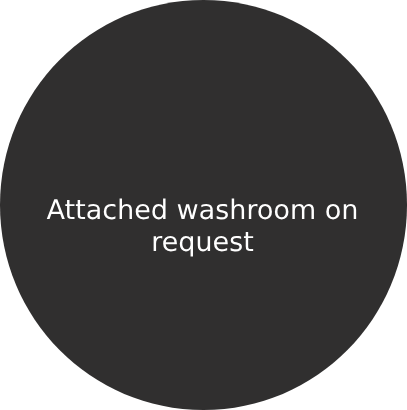 Attached washroom on request